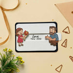 Father & Daughter Bouquet Slider Card