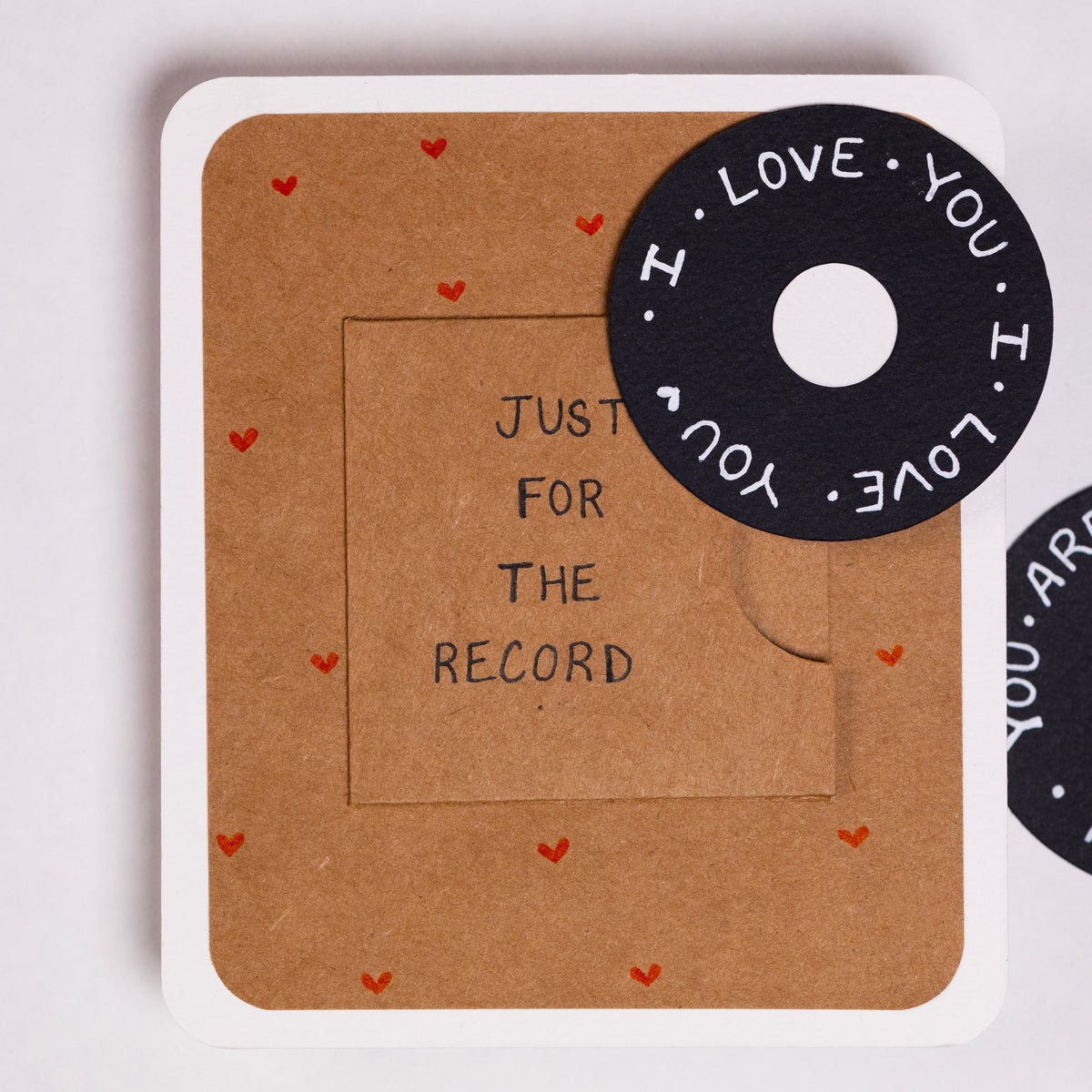 Just For The Record Creative Card