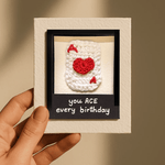 Ace every birthday Polaroid Card