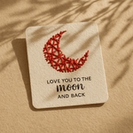 Moon And Back Thread Card