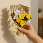 Blossom White Yellow Crochet