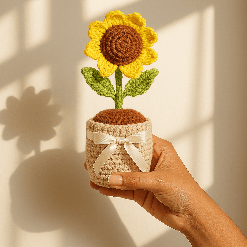 Sunflower Pot Crochet