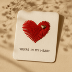 My Heart Thread Card