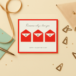 Reasons I Love You Creative Card