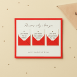 Reasons I Love You Creative Card