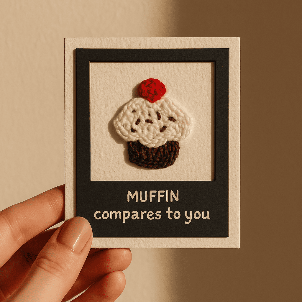 Muffin Polaroid Card