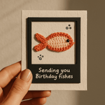 Birthday Fishes Polaroid Card