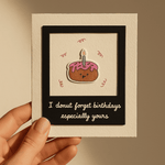 Birthday Cake Polaroid Card