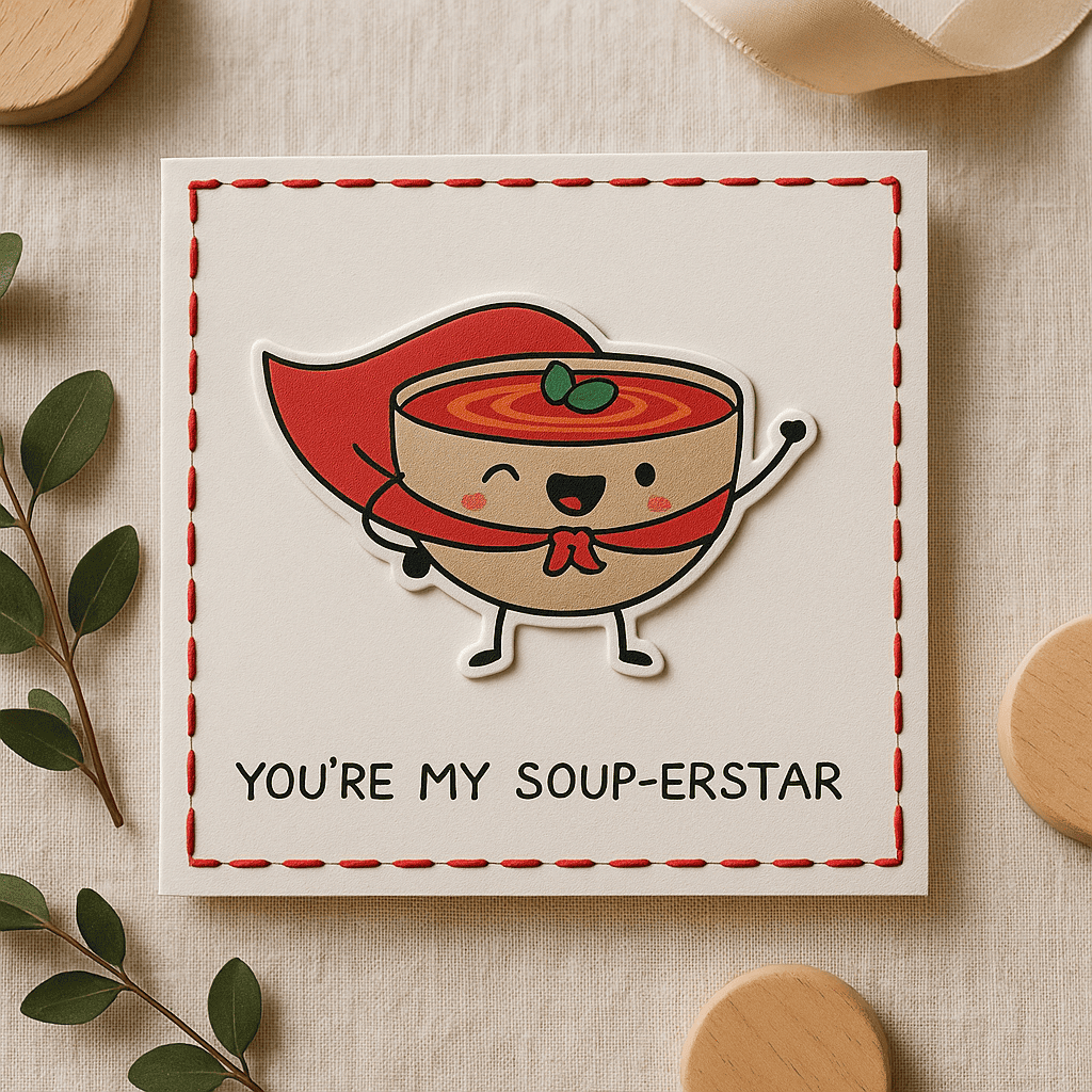 My Soup-erstarPun Card