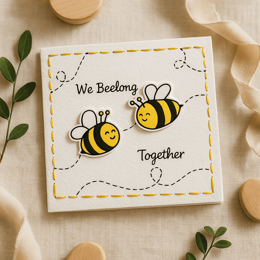 We Beelong TogetherPun Card