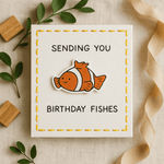 Sending You Birthday FishesPun Card