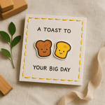 A Toast To Your Big Day Pun Card