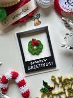 Christmas Wreath Polaroid Card