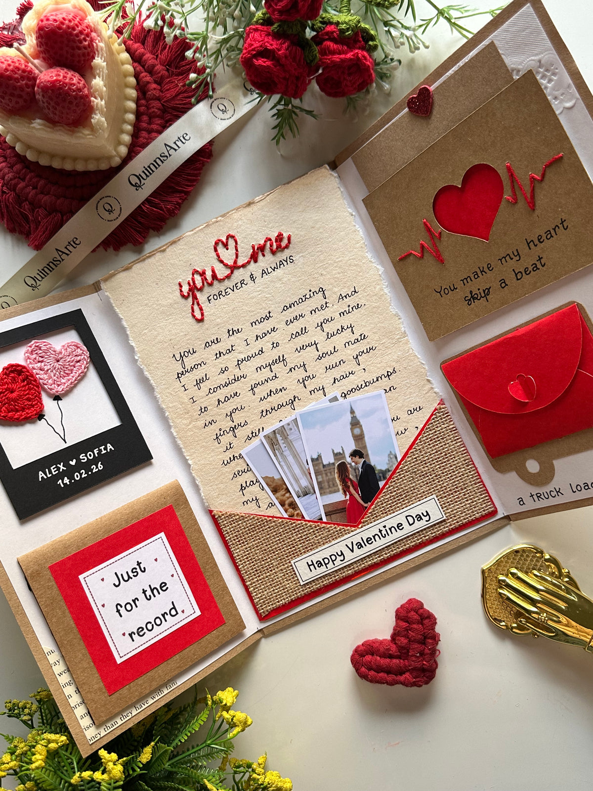 You & Me Creative Letter Card