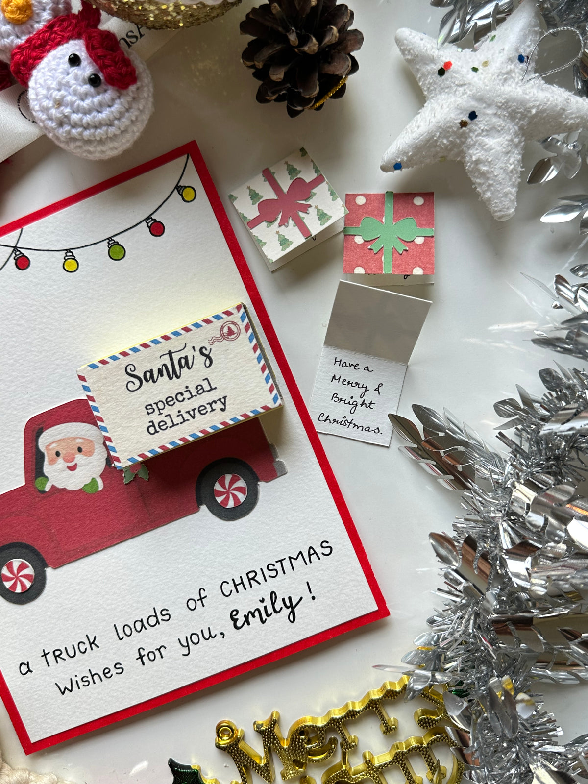 Santa Truck Christmas Card