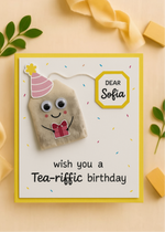 Tea bag card