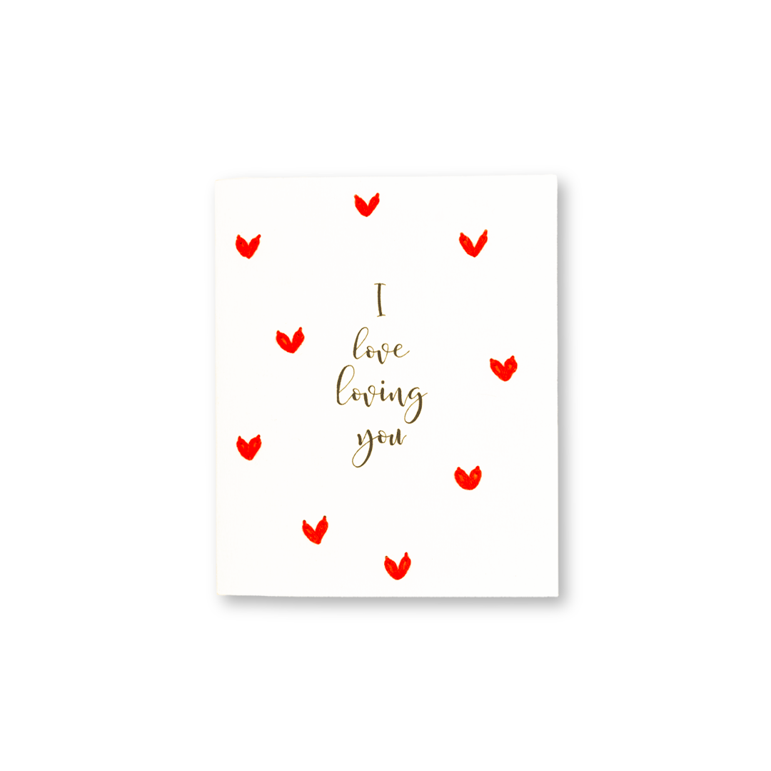 I Love Loving You Letter Card