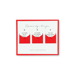 Reasons I Love You Creative Card