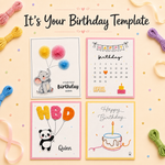 It’s your Birthday Printable Template (Set of 4)