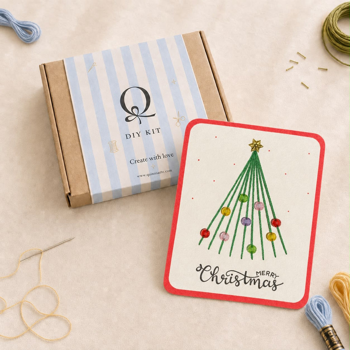 Beads & Thread Christmas Tree DIY Kit