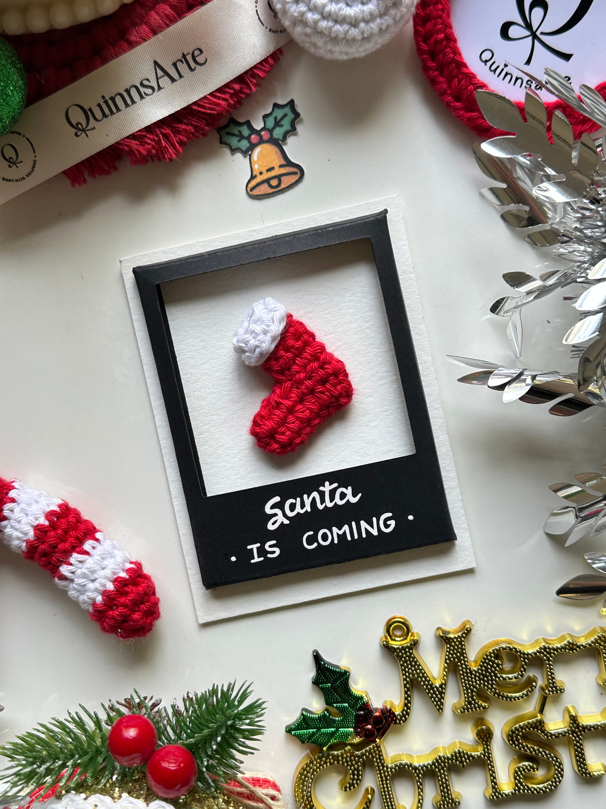 Santa Christmas Polaroid Card