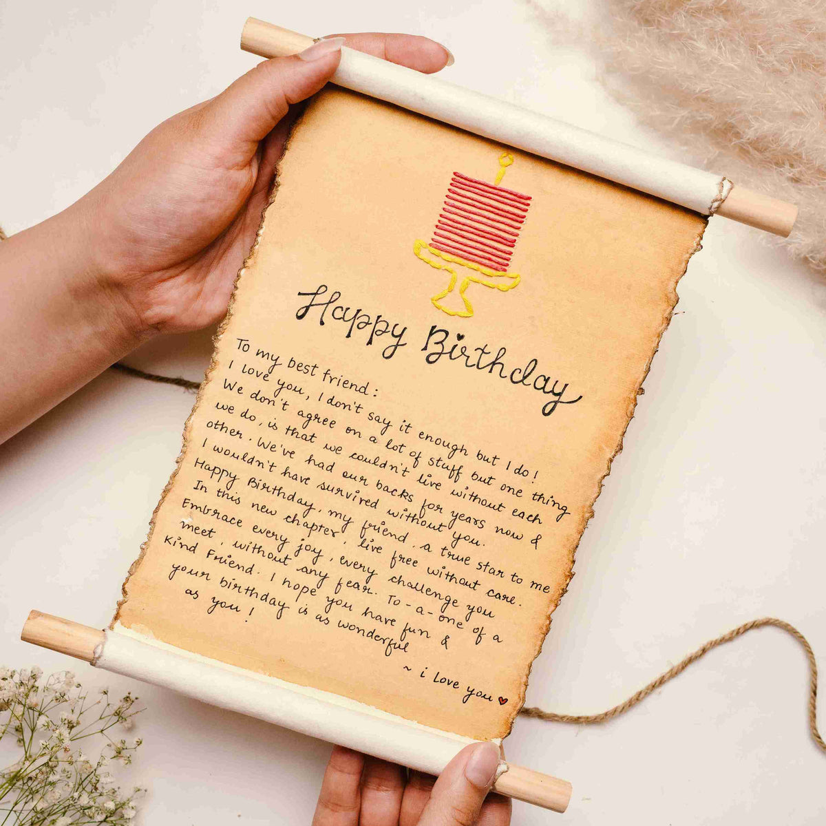 Happy Birthday Vintage Letter