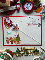 Santa Claus Christmas Rope Card