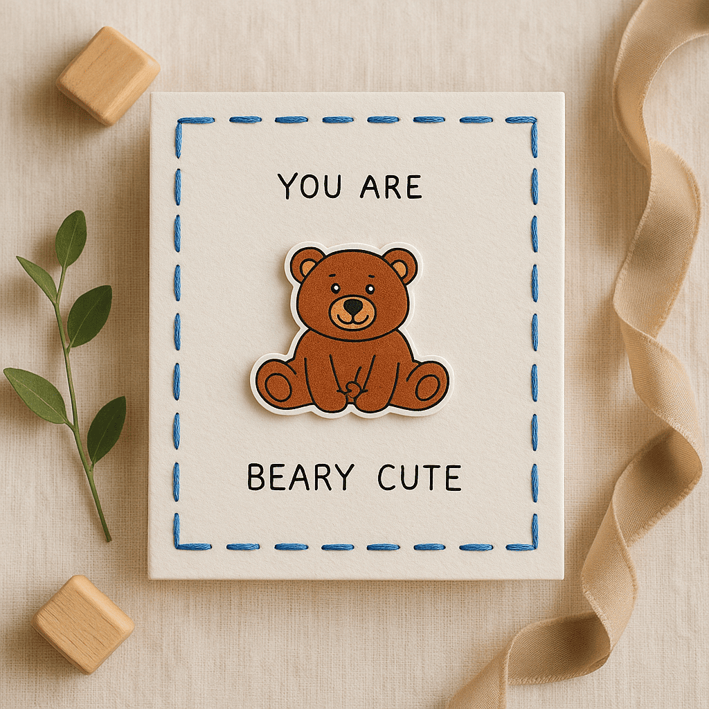 Beary Cute Pun Card