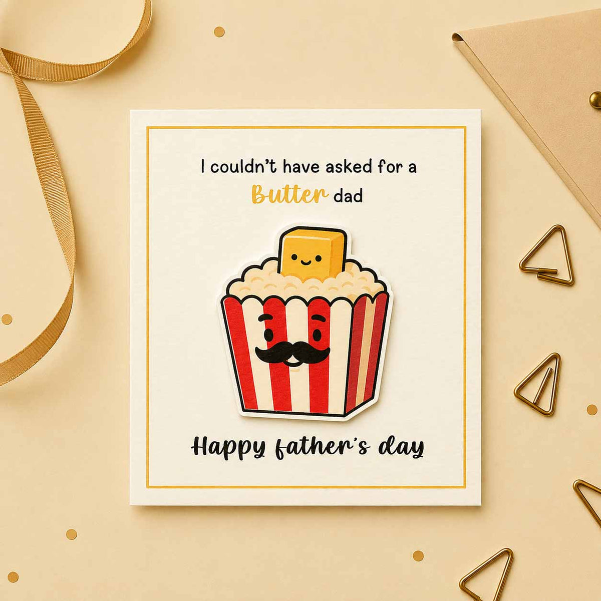 Butter Dad Popcorn Card