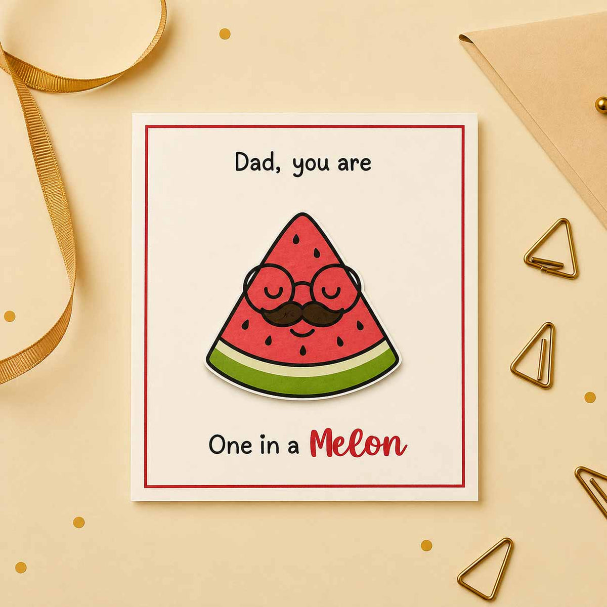 One in a Melon Dad Card