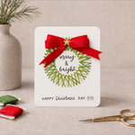 Christmas Wreath Card Template