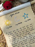 All My Stars Vintage Letter