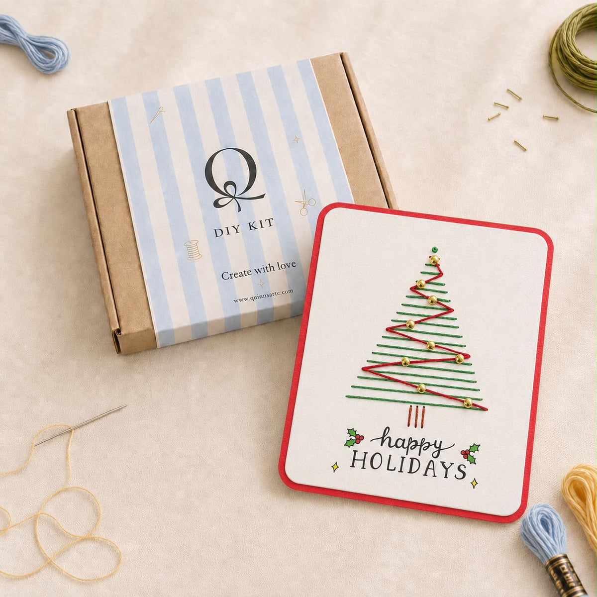 Happy Holidays Christmas Tree DIY Kit