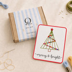 Beaded Christmas Tree Card DIY Kit
