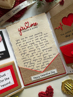 You & Me Creative Letter Card