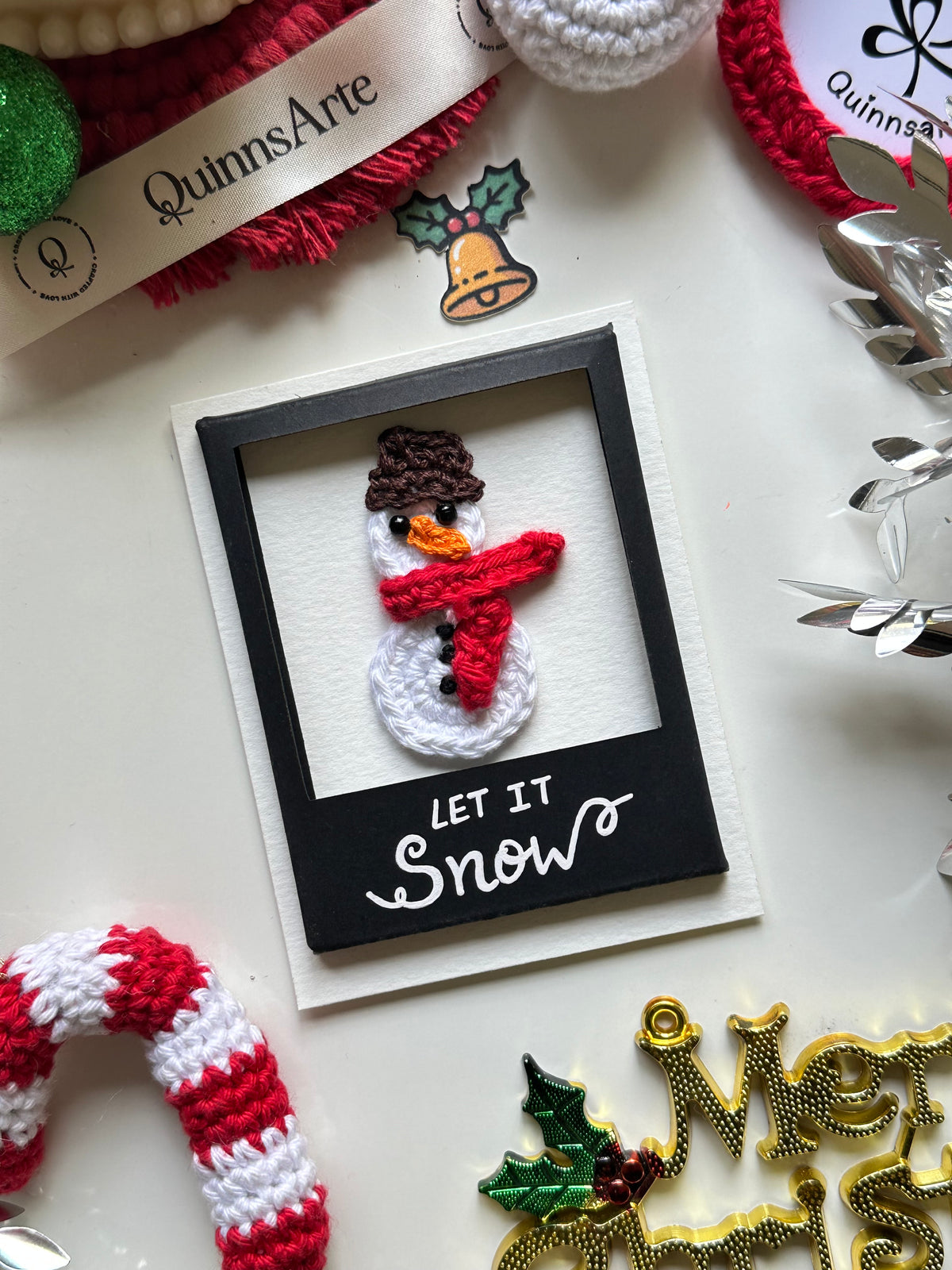 Let it snow Christmas Polaroid