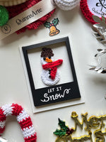 Let it snow Christmas Polaroid