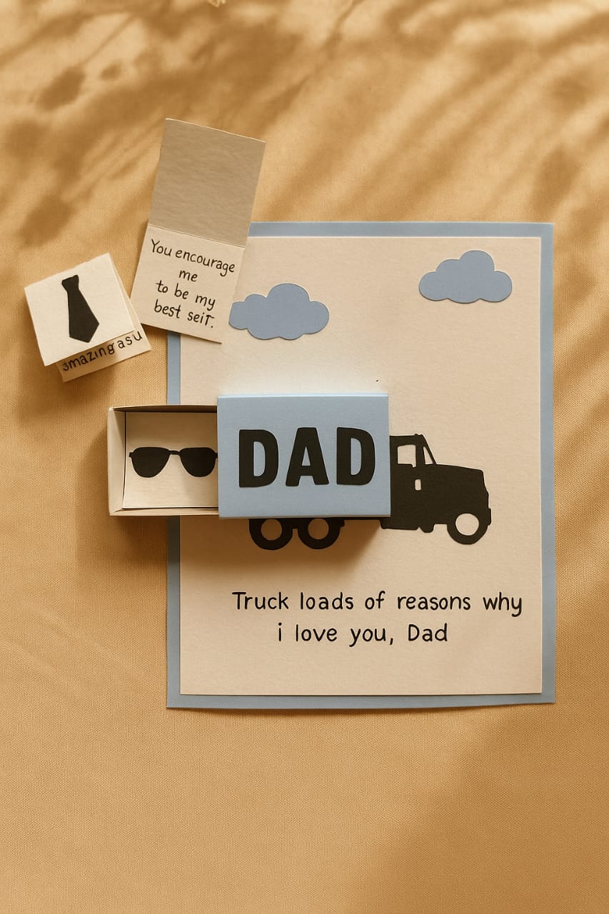 Truck card for dad