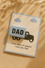 Truck card for dad