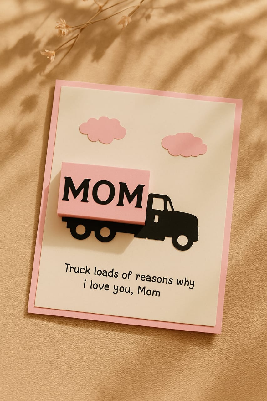 Truck card for mom