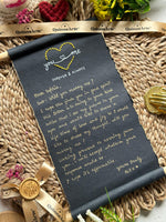 You & Me Scroll Letter