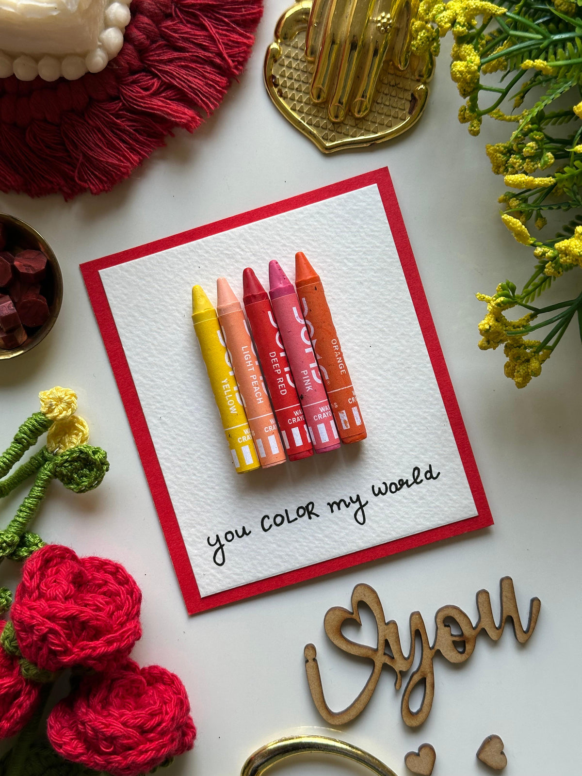 You Color My World Card