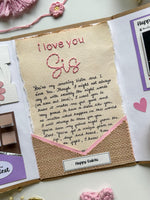 I Love You Sis Creative Letter Card