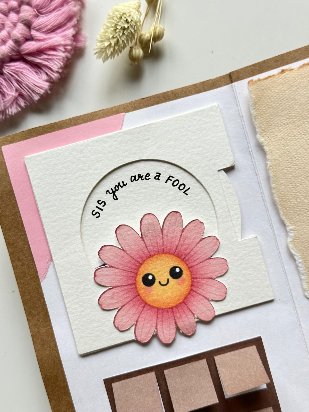 I Love You Sis Creative Letter Card