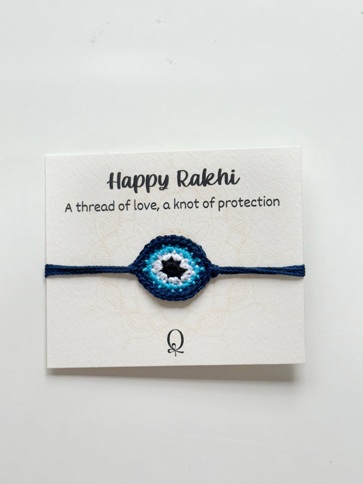 Evil Eye Crochet Rakhi