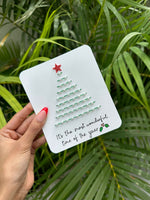 Wonderful Time Christmas Thread Card