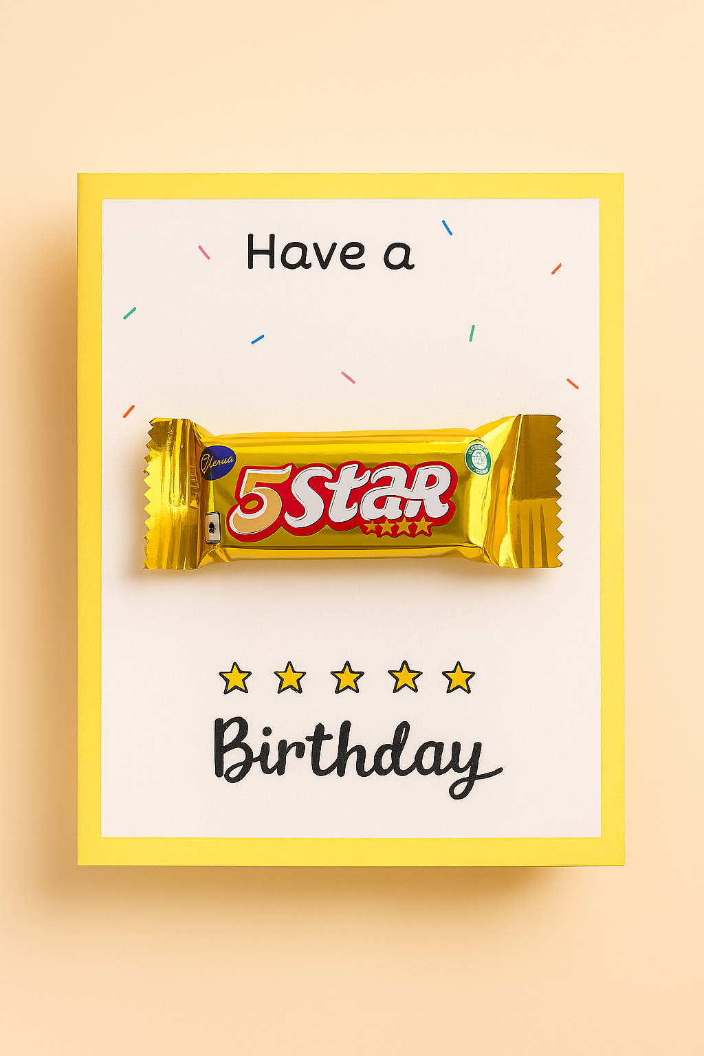 5 Star Birthday Card
