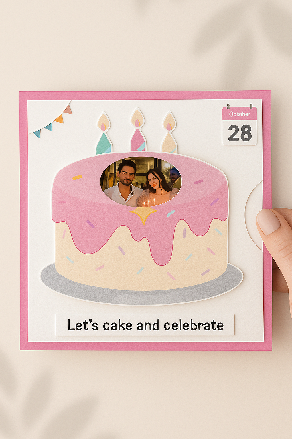Rotating Cake Card