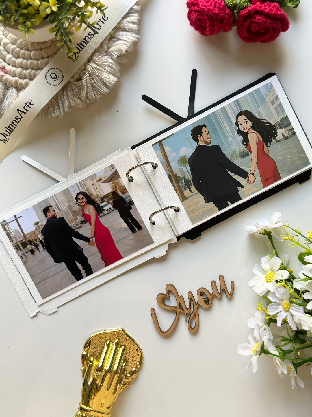 Animated styled photo book