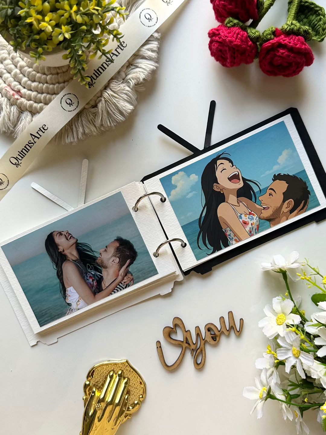 Animated styled photo book